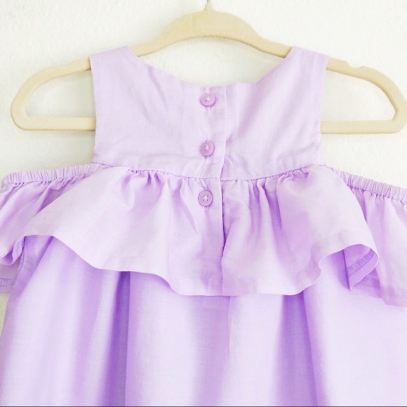 Janie and Jack, purple toddler girl dress, 12-18 months - Picture 7 of 10